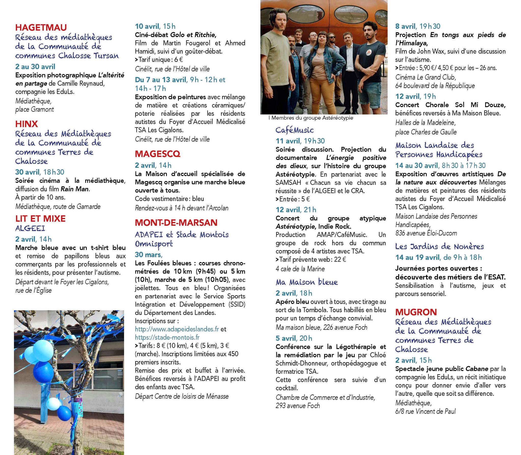 PROGRAMME LANDES AUTISME