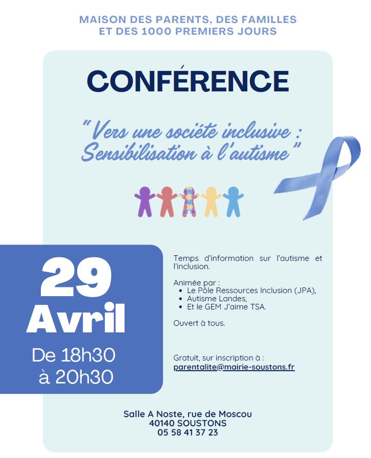conférence de sensibilisation à l'autisme