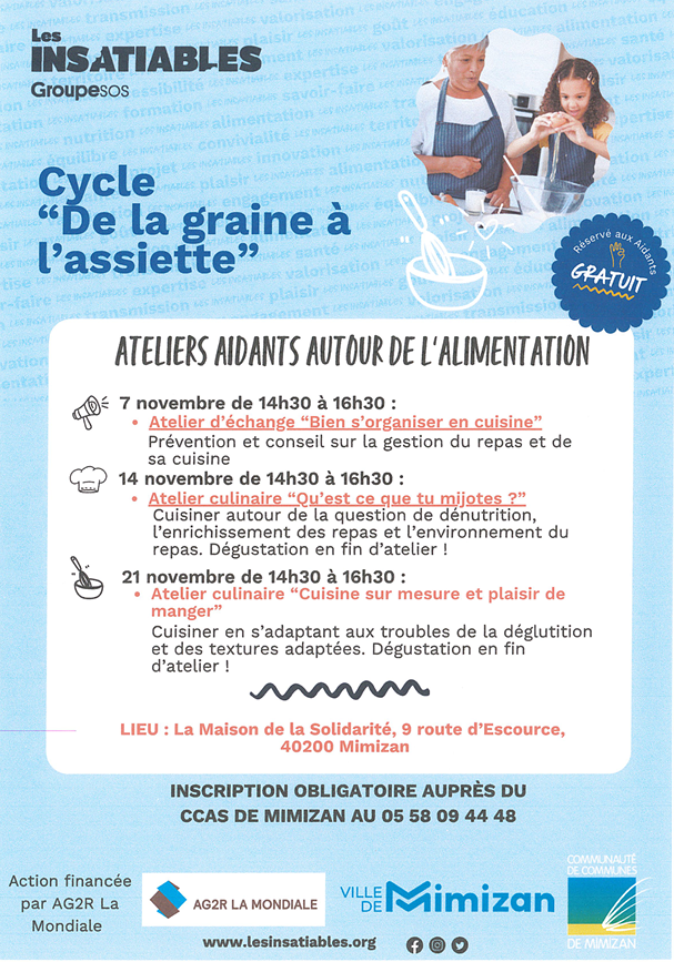 cycles d'ateliers aidants