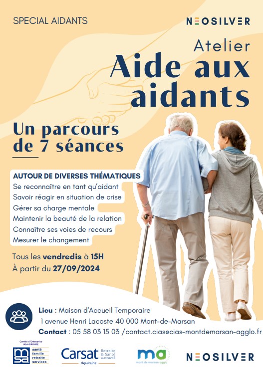 séances d’atelier d’Aide aux aidants 