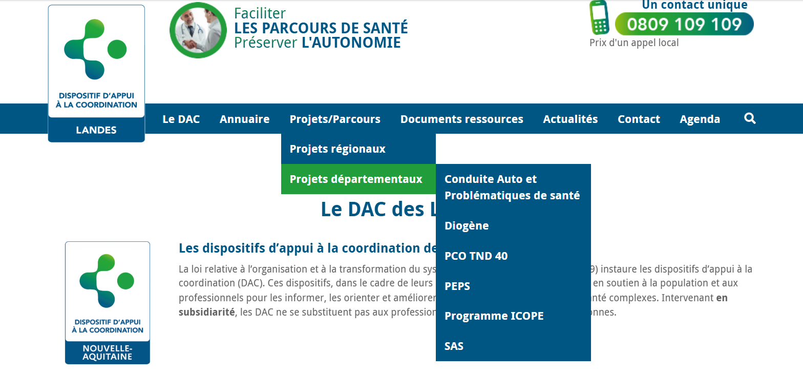 Nouveau site du dac en ligne