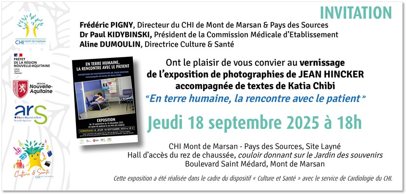 vernissage exposition au CHI de Mont-de-Marsan