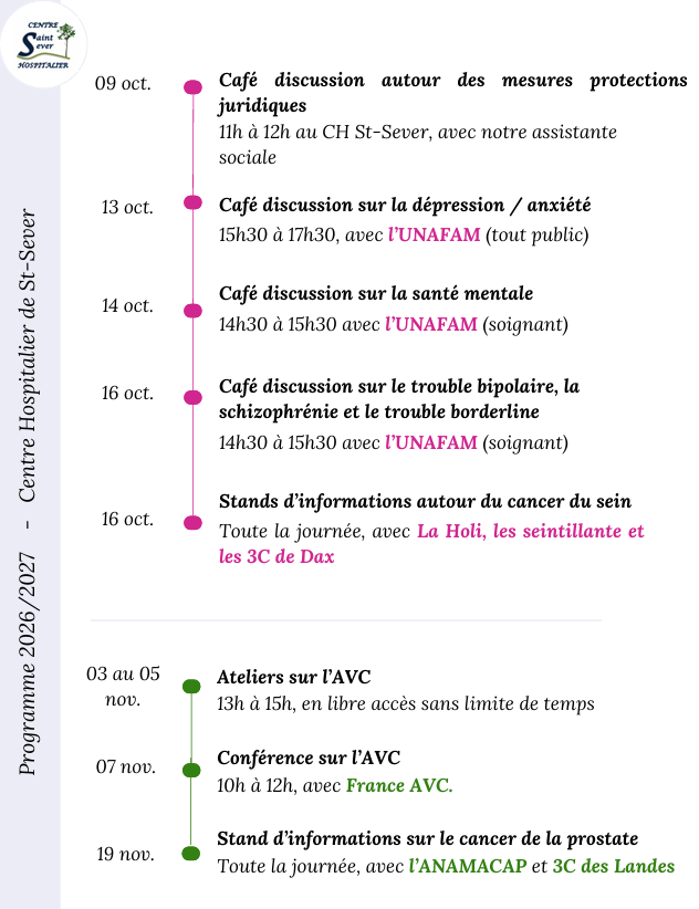 programme actions ch saint sever