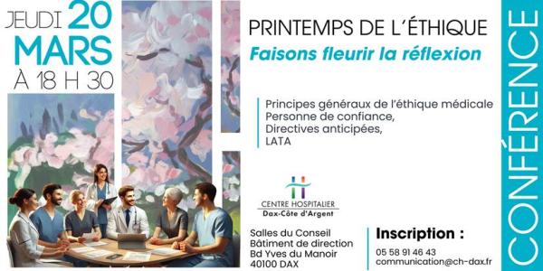 conférence éthique à Dax